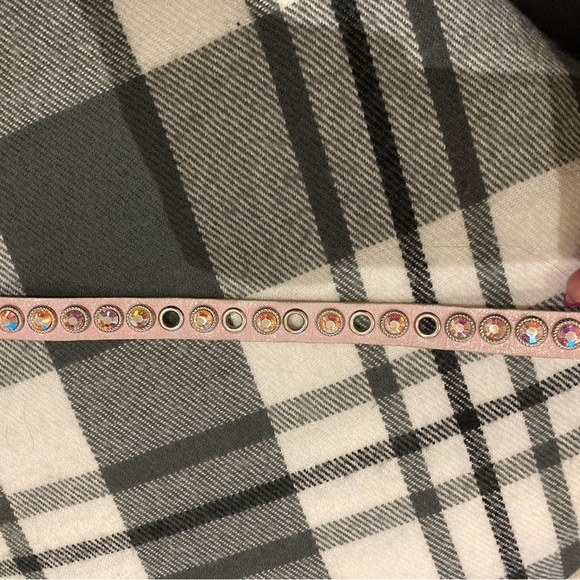 LEATHEROCK sparkly pink beeded belt - Picture 4 of 6